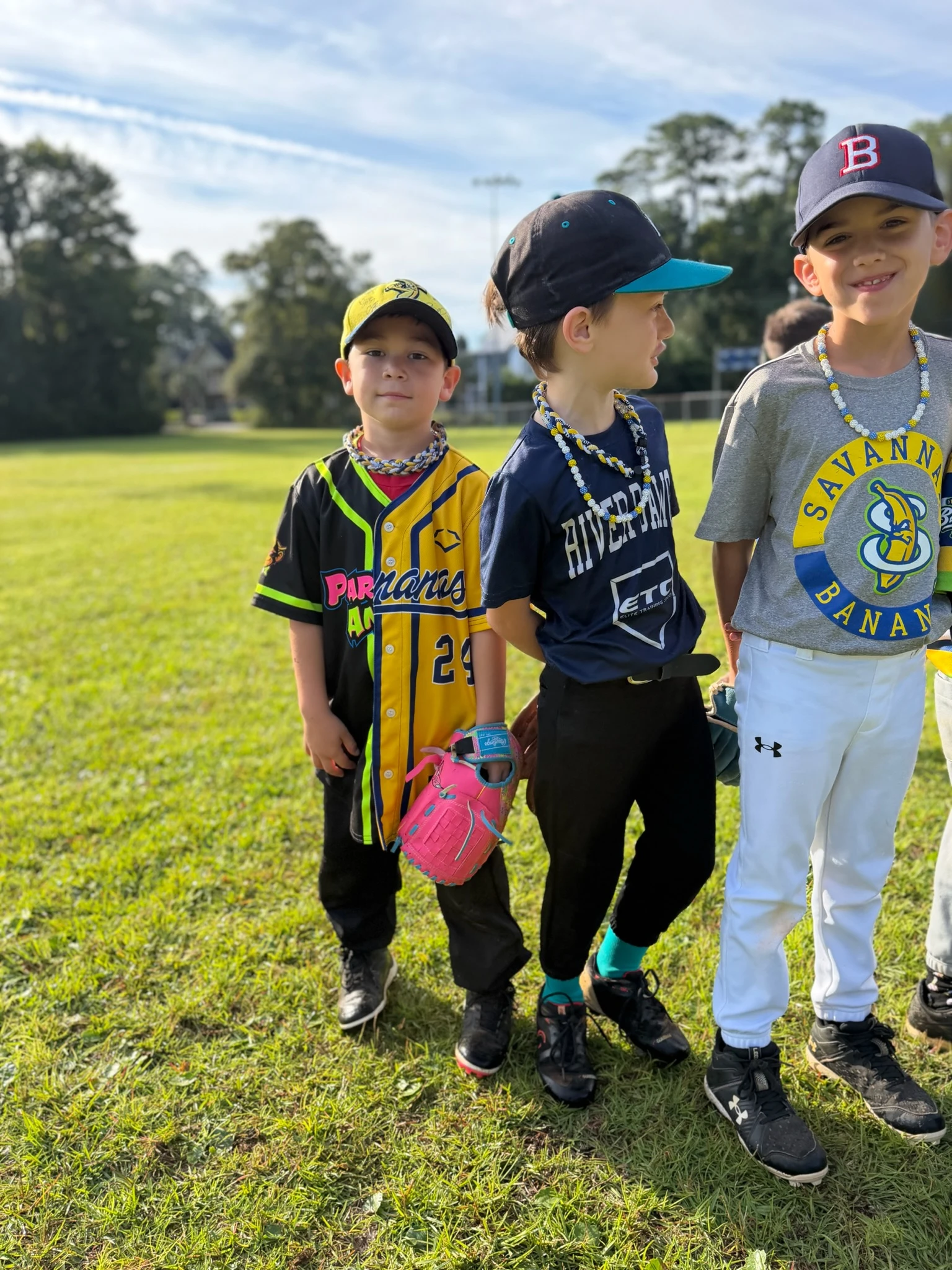 teammates before first pitch